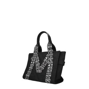 Marc Jacobs Crossbody Logo - Printed Fabric Tote Bag - Black
