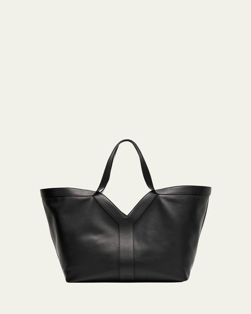 Y Stitch Tote Bag in Calfskin Leather