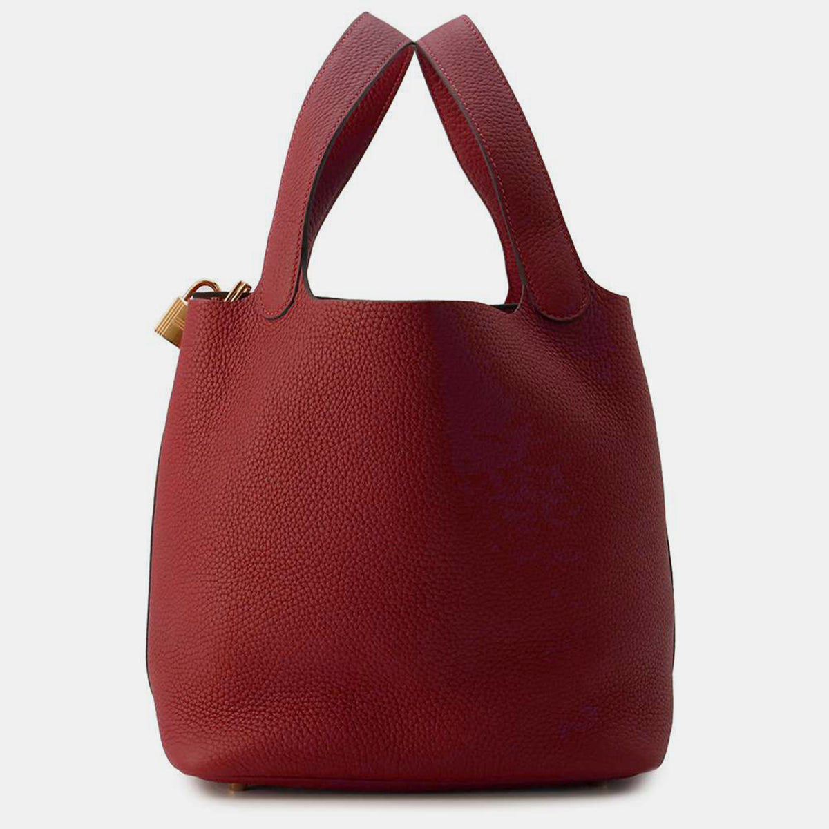 Hermès Rouge H Taurillon Clemence Picotin Lock Size MM