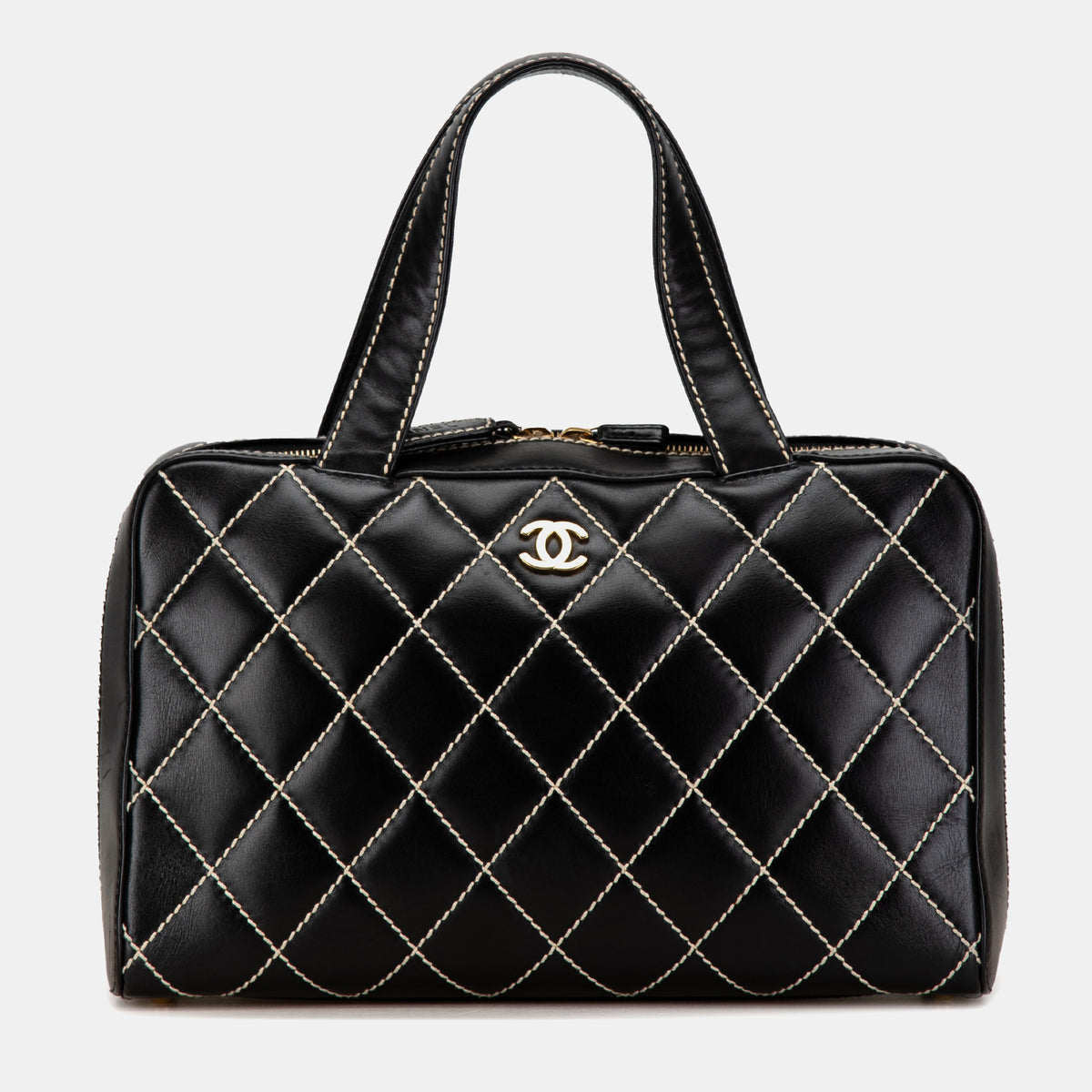 Chanel CC Wild Stitch Lambskin Handbag