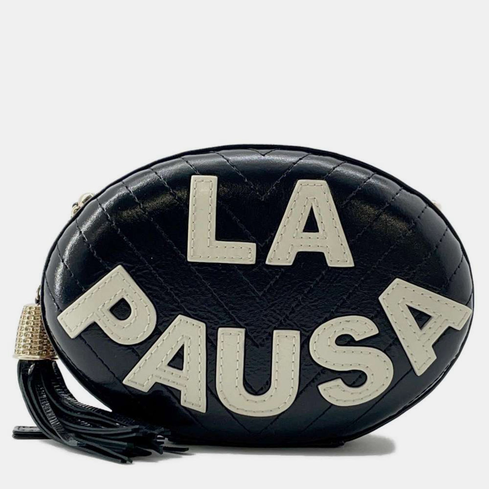 Chanel Black La Pausa Evening Bag