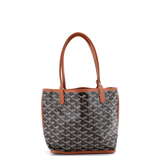 GOYARD Anjou Reversible Tote Coated Canvas Mini