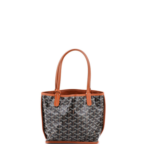 GOYARD Anjou Reversible Tote Coated Canvas Mini