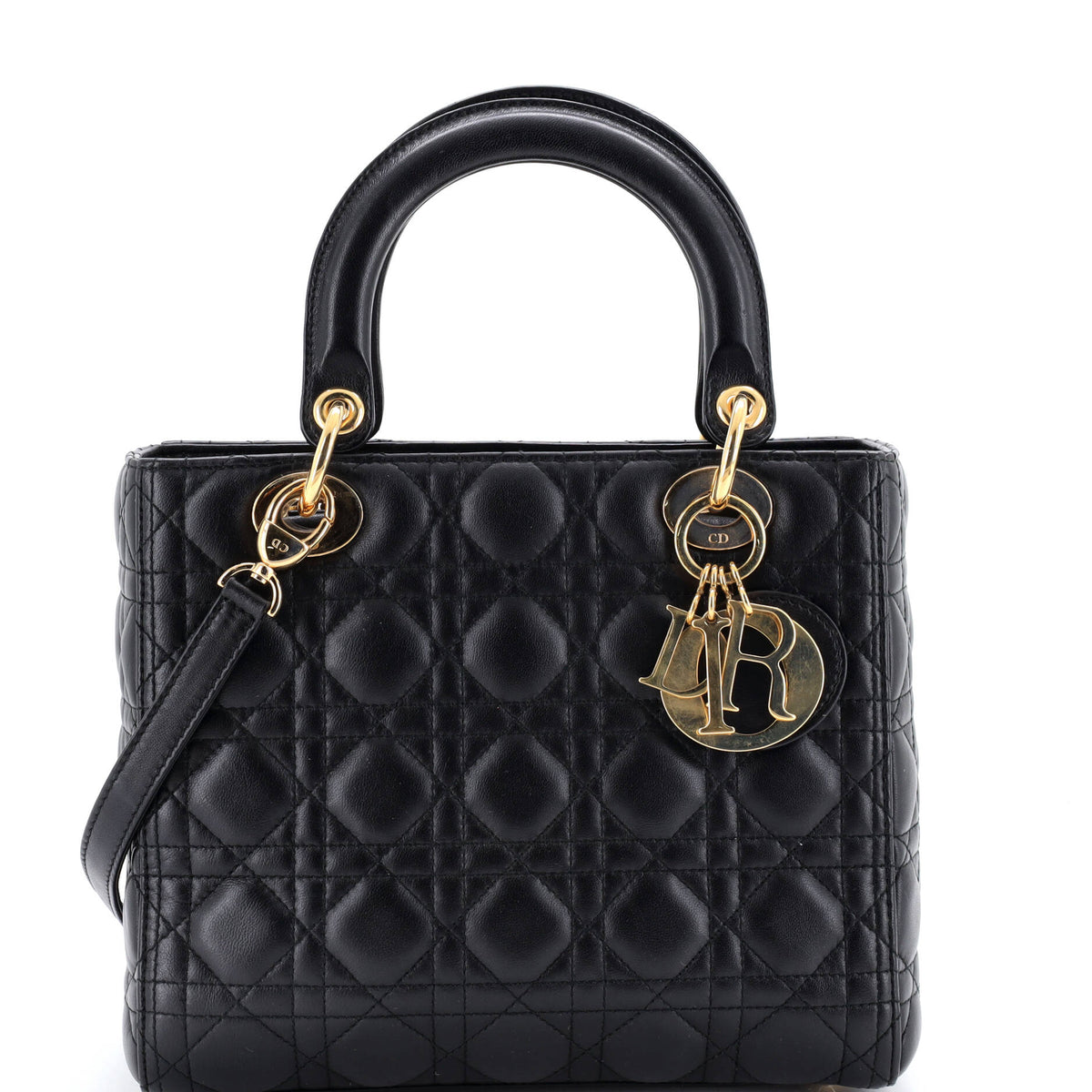 Christian Dior Lady Dior Bag Cannage Quilt Lambskin Medium