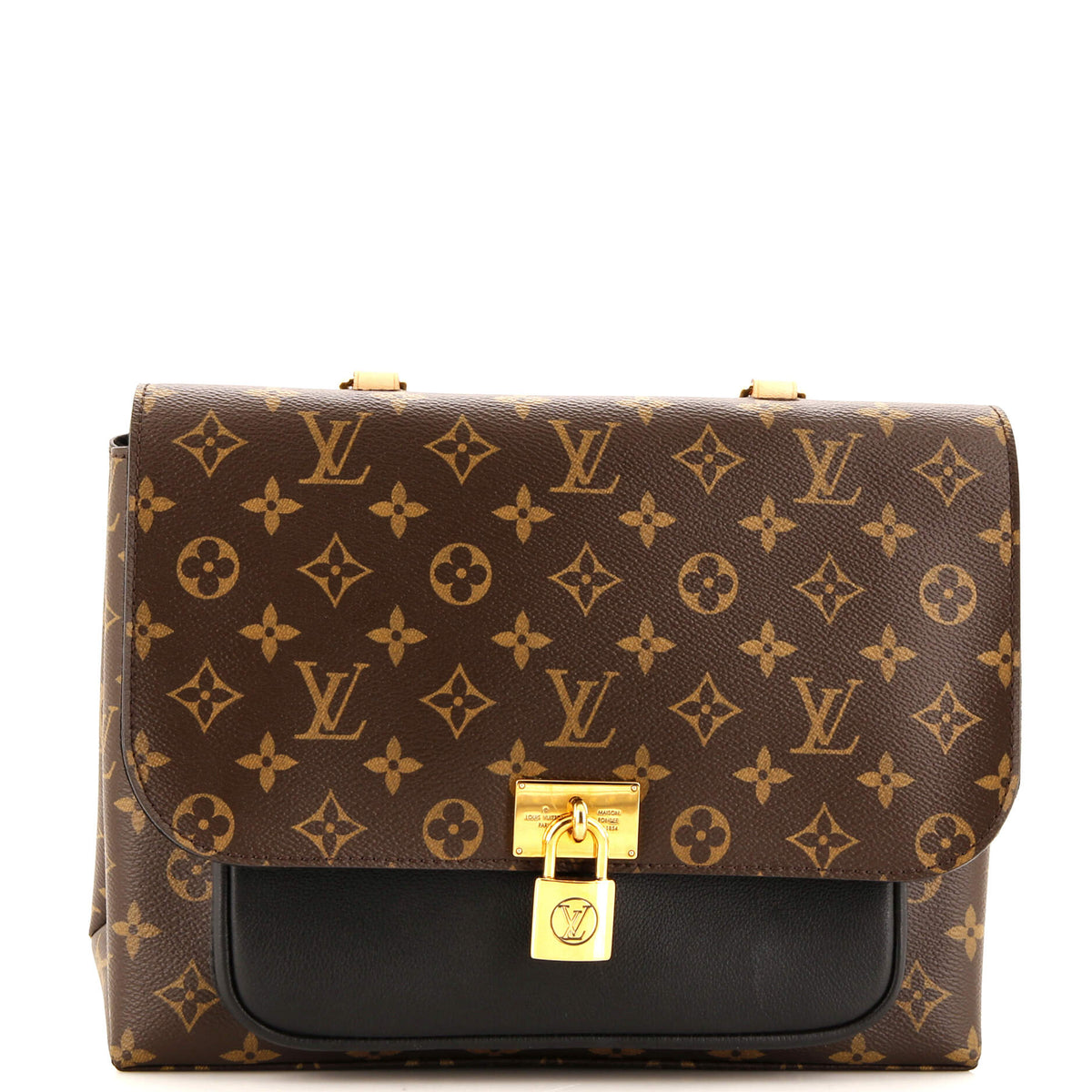 Louis Vuitton Marignan Handbag Monogram Canvas with Leather