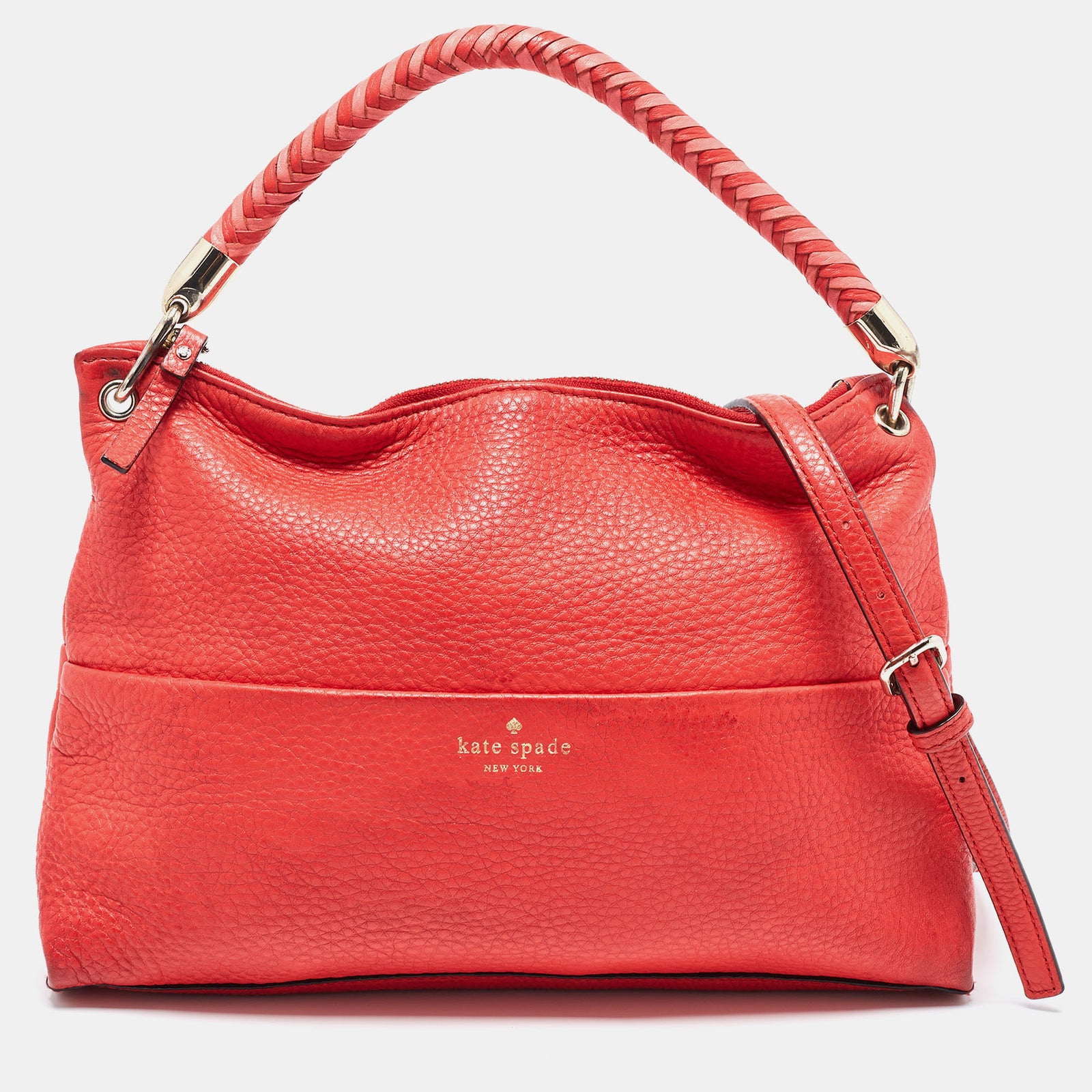 Kate Spade Elliot Place – Carmina – Umhängetasche aus rotem Leder