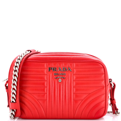 PRADA Camera Bag Diagramme Quilted Leather Small