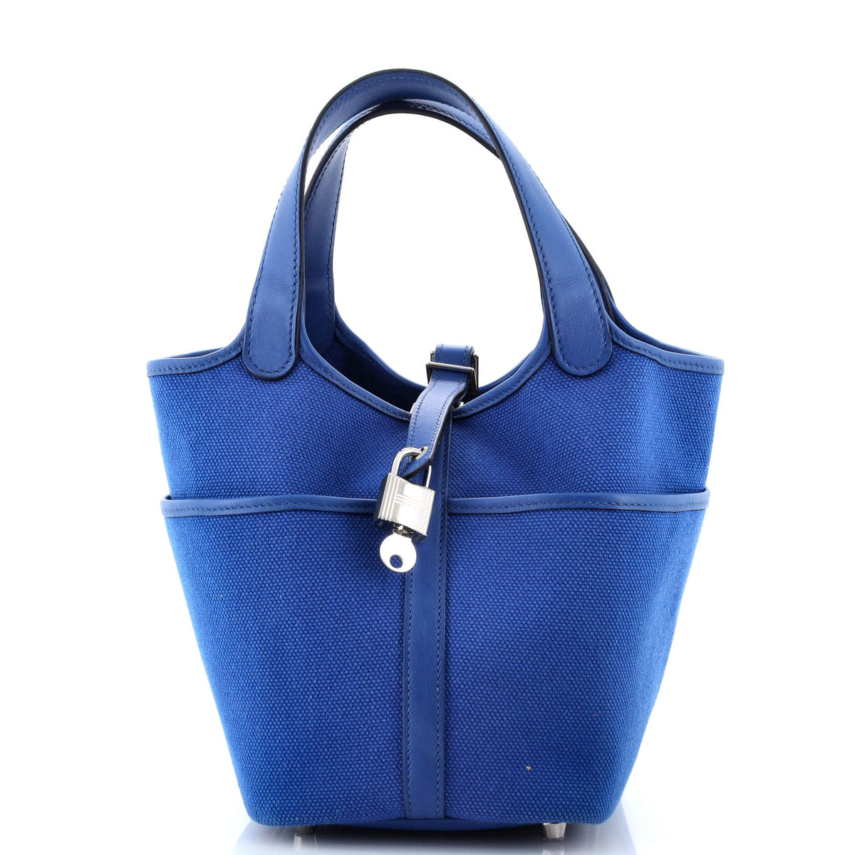 Herm?s Cargo Picotin Lock Bag Canvas and Swift PM