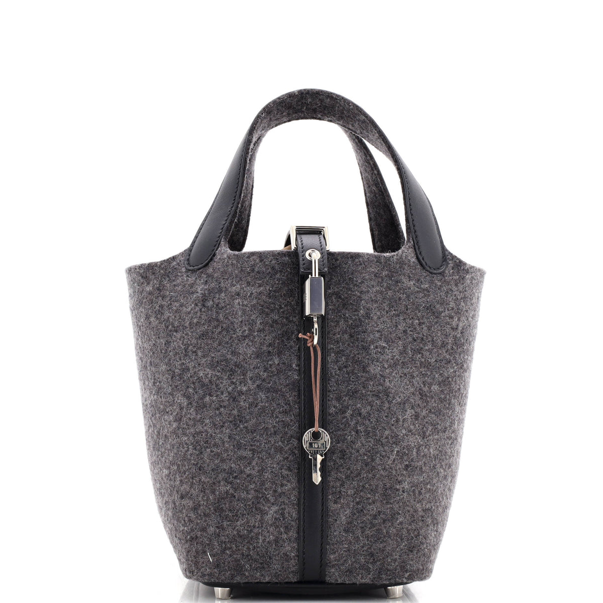Herm?s Picotin Lock Bag Felt with Leather PM