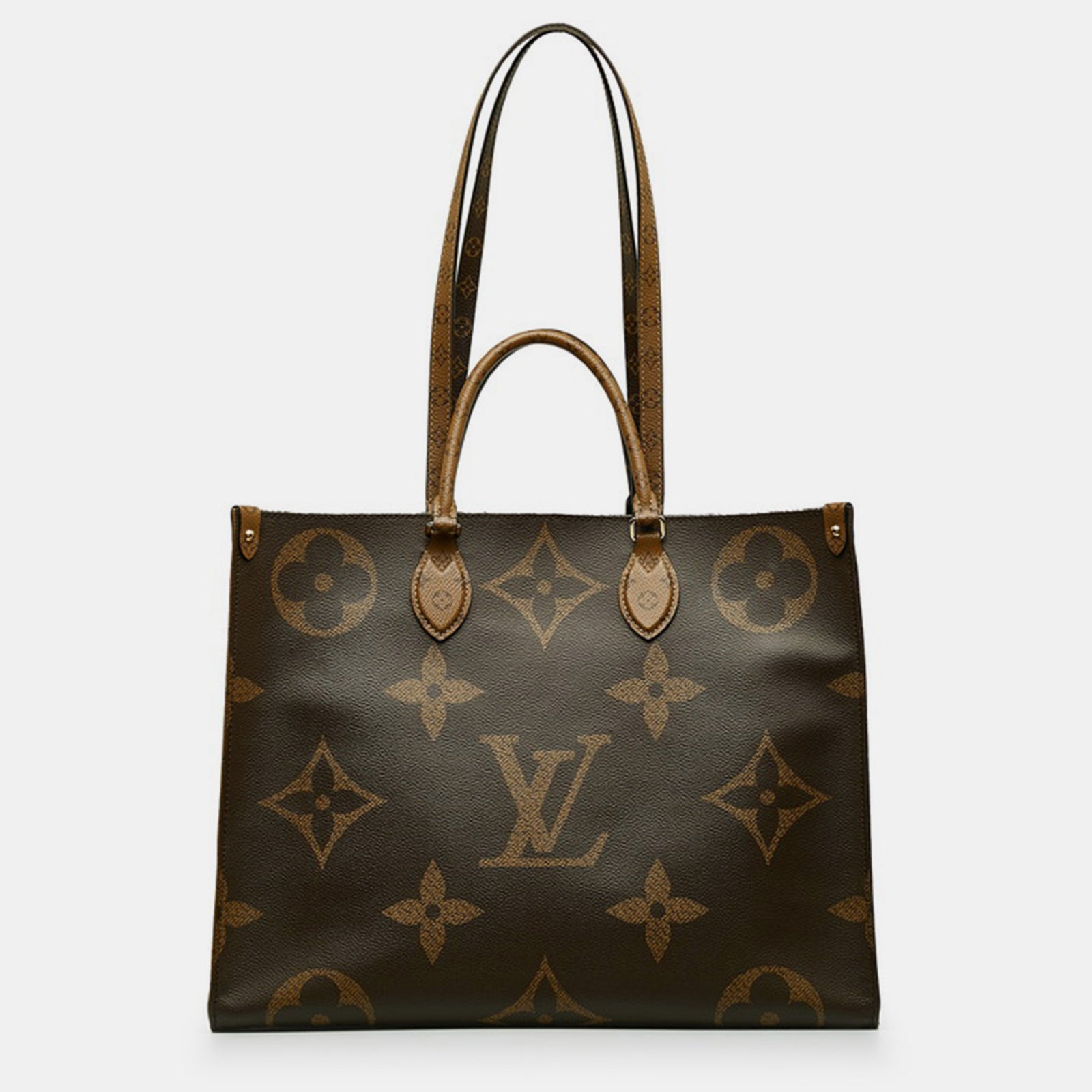 Louis Vuitton Monogramm auf der Rückseite, riesiges OnTheGo GM-Canvas in Braun