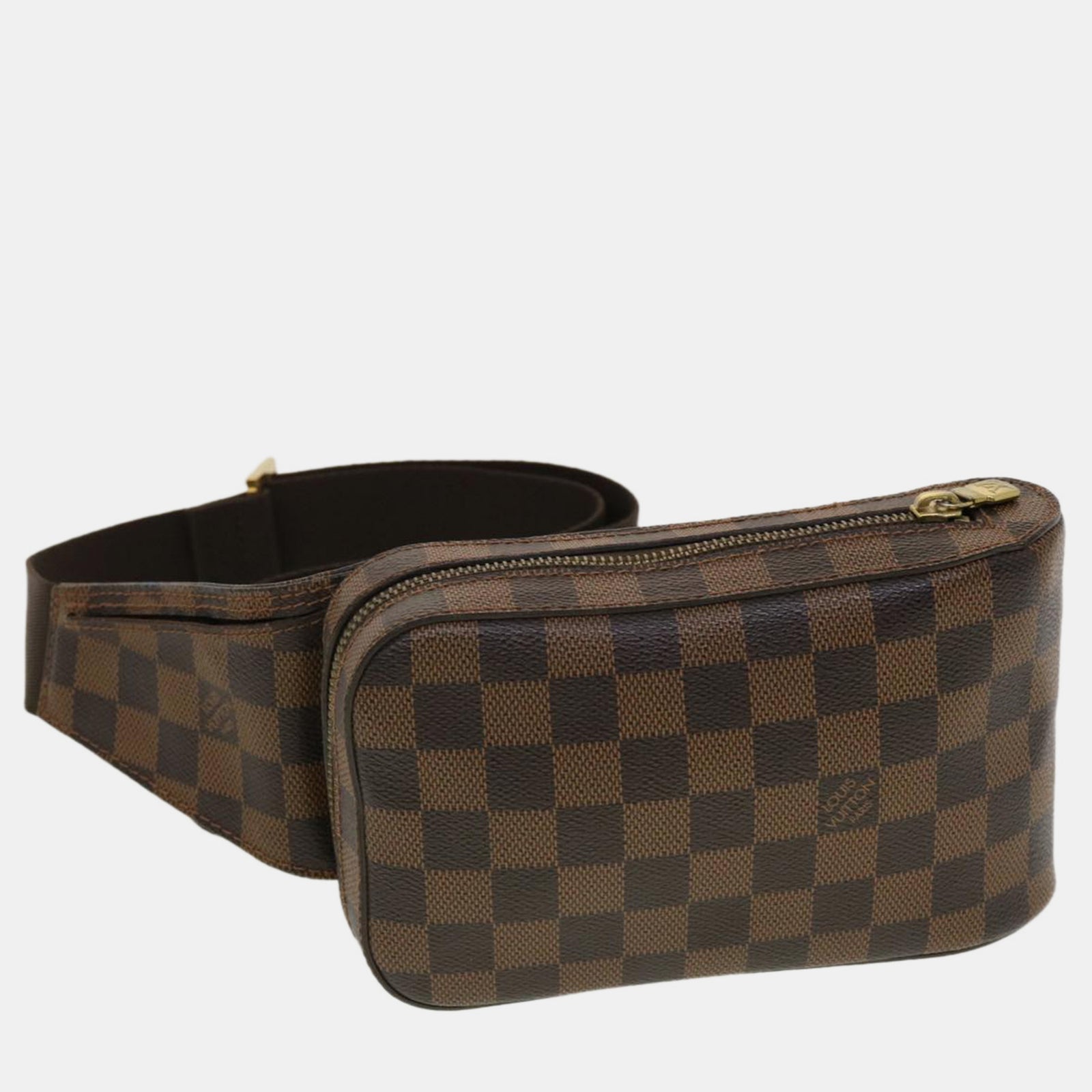 Louis Vuitton Umhängetasche Geronimos aus braunem Canvas