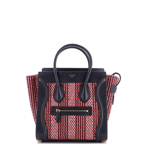 CELINE Luggage Bag Tweed Micro