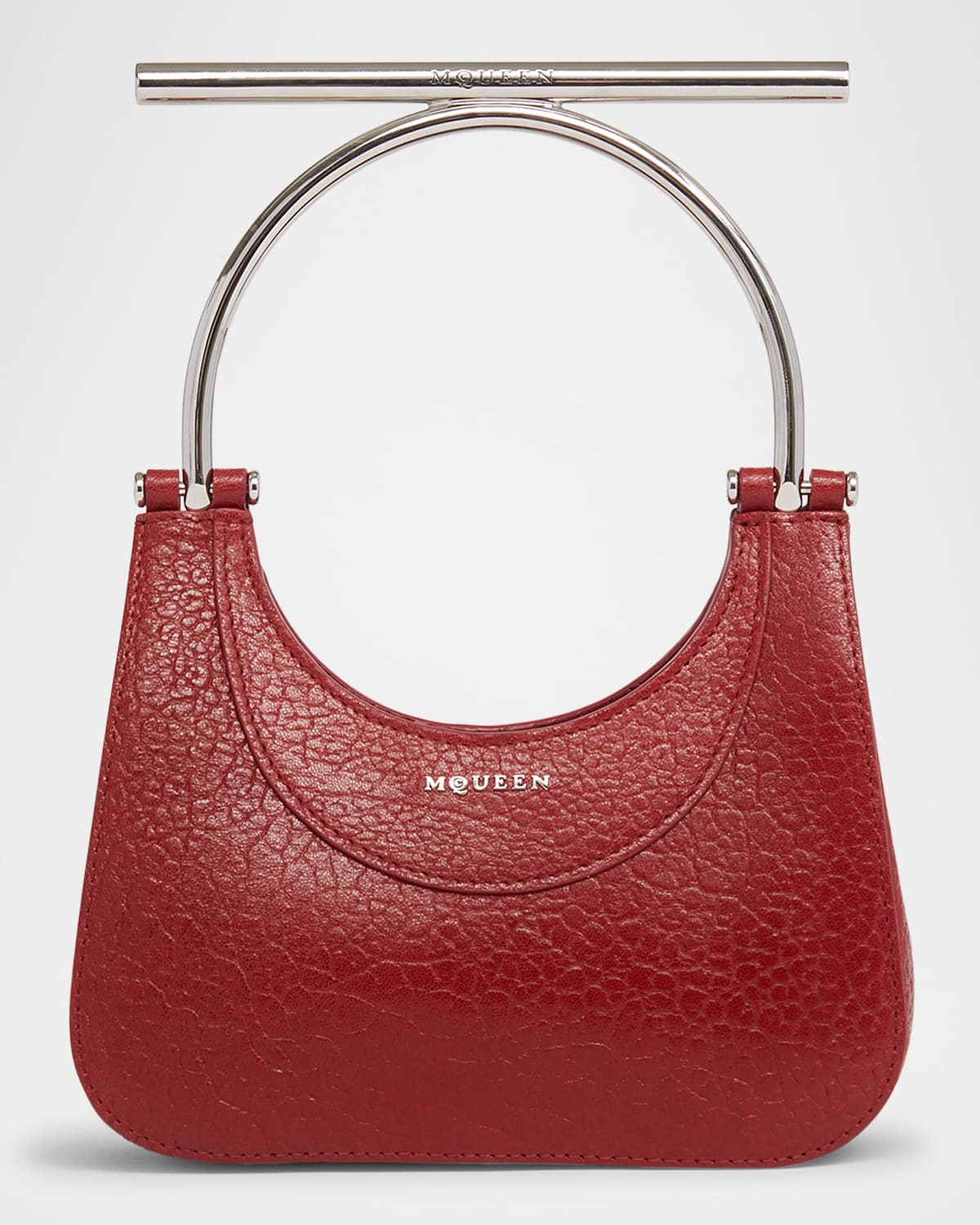 Alexander Mcqueen Mini Crossbar Leather Top-Handle Bag