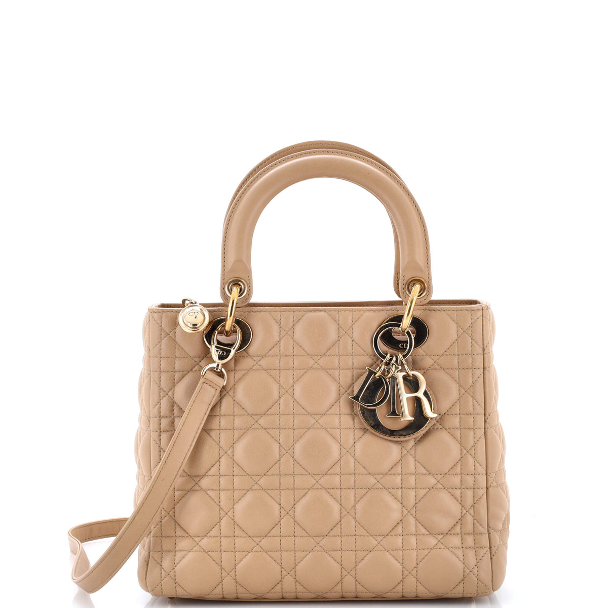 Christian Dior Lady Dior Bag Cannage Quilt Lambskin Medium