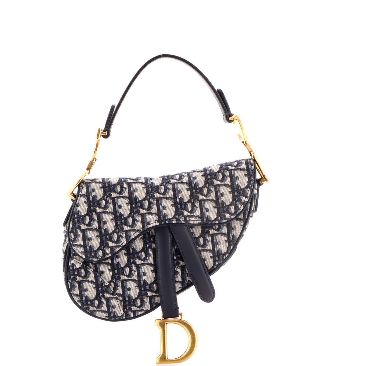 Christian Dior Saddle Handbag Oblique Canvas Mini