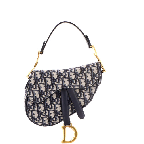 Saddle Handbag Oblique Canvas Mini