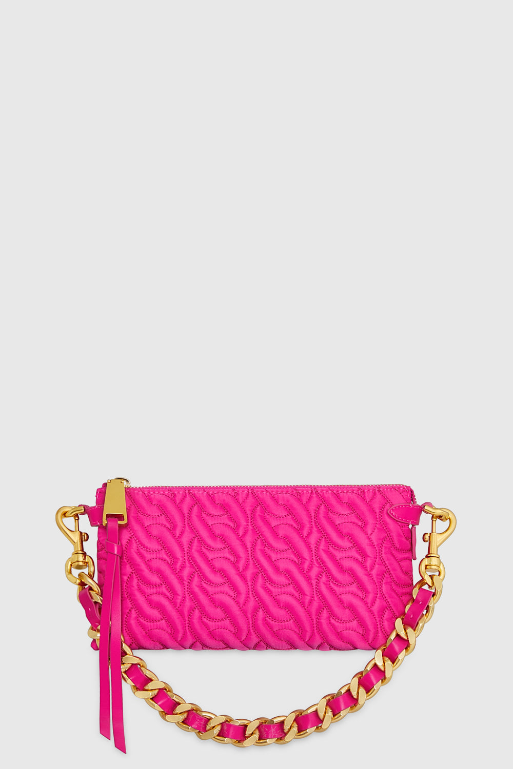 Rebecca Minkoff Chain Quilt Medium Crossbody Bag In Pink
