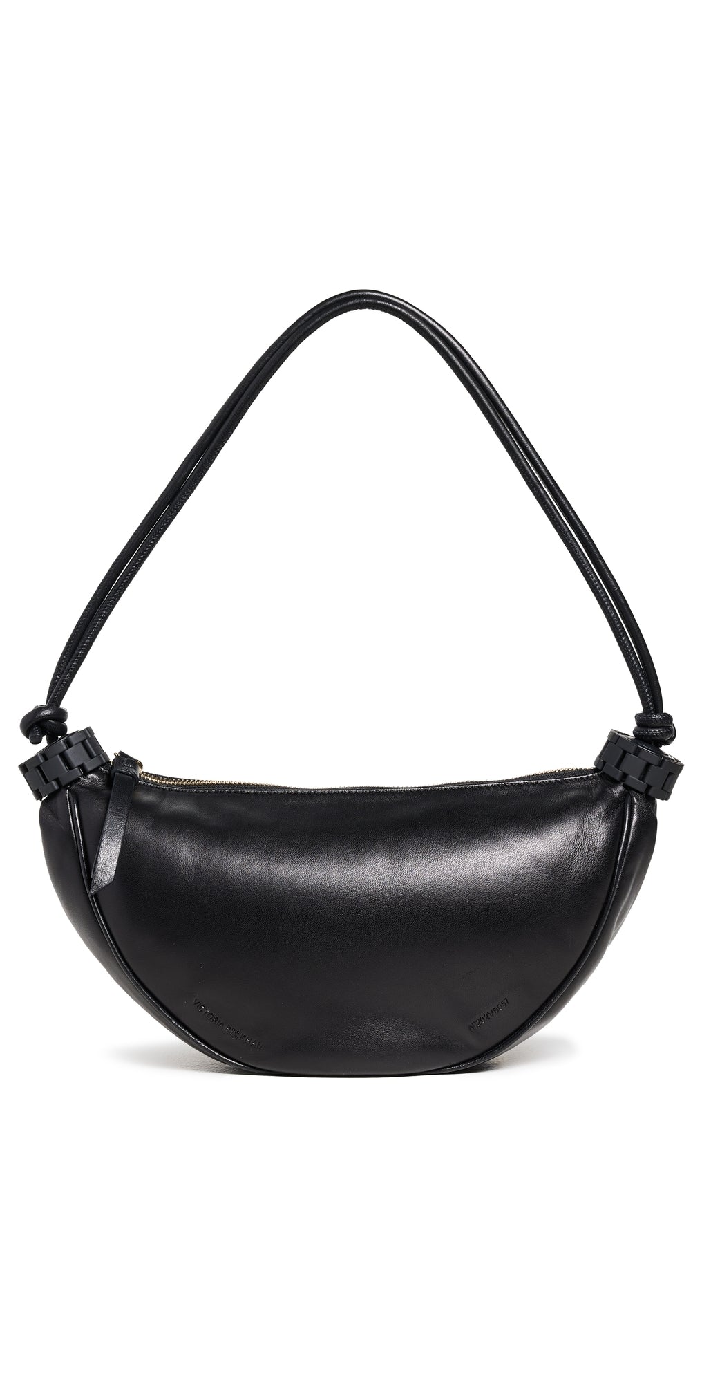 Victoria Beckham Micro Puffy Half Moon Bag Black One Size