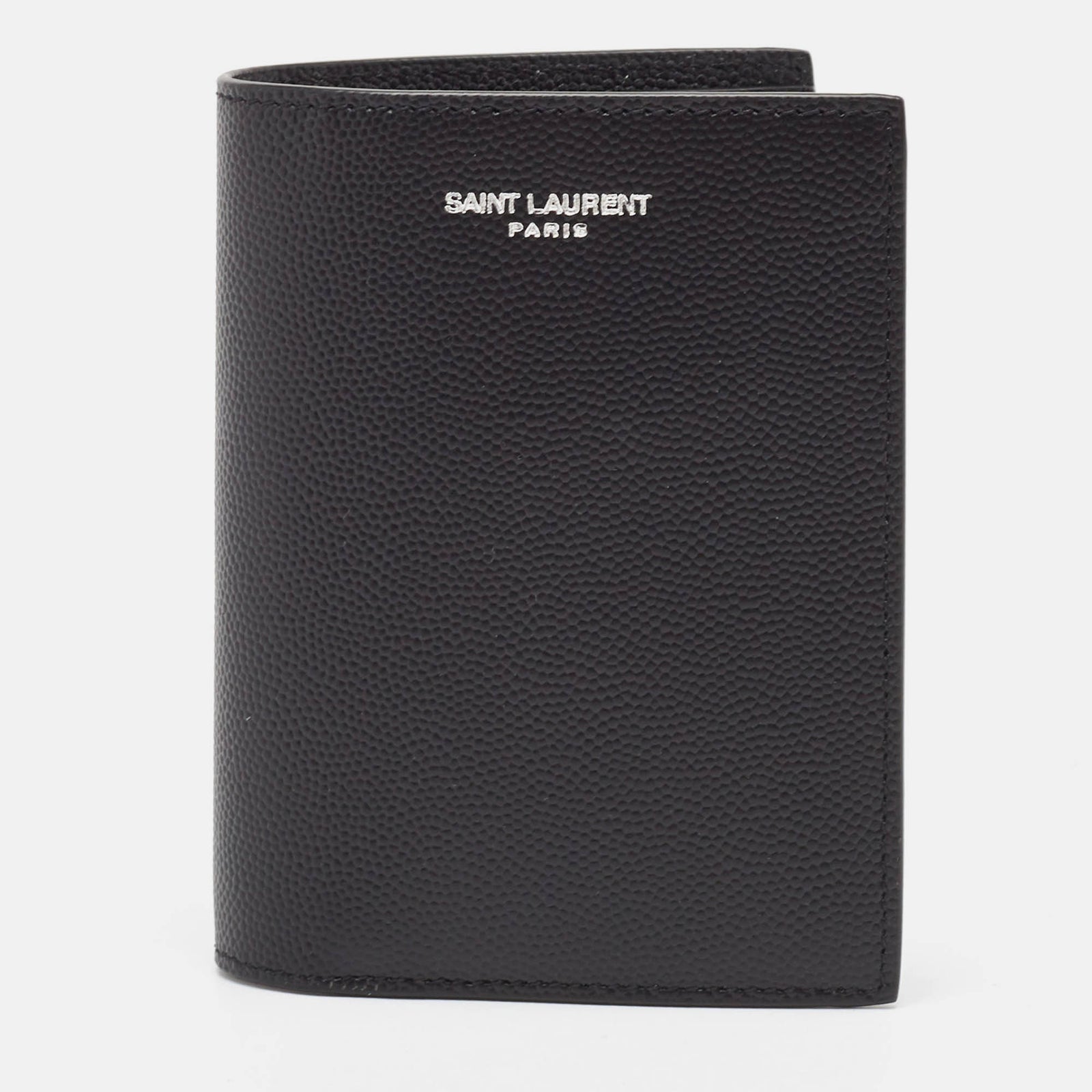 Saint Laurent Paris Saint Laurent Black Leather Bifold Card Case