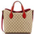 GUCCI Signature Fold Over Tote GG Coated Canvas Medium