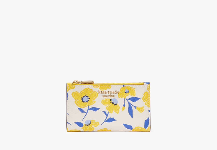 Kate Spade New York Morgan Sunshine Floral Small Slim Bifold Wallet