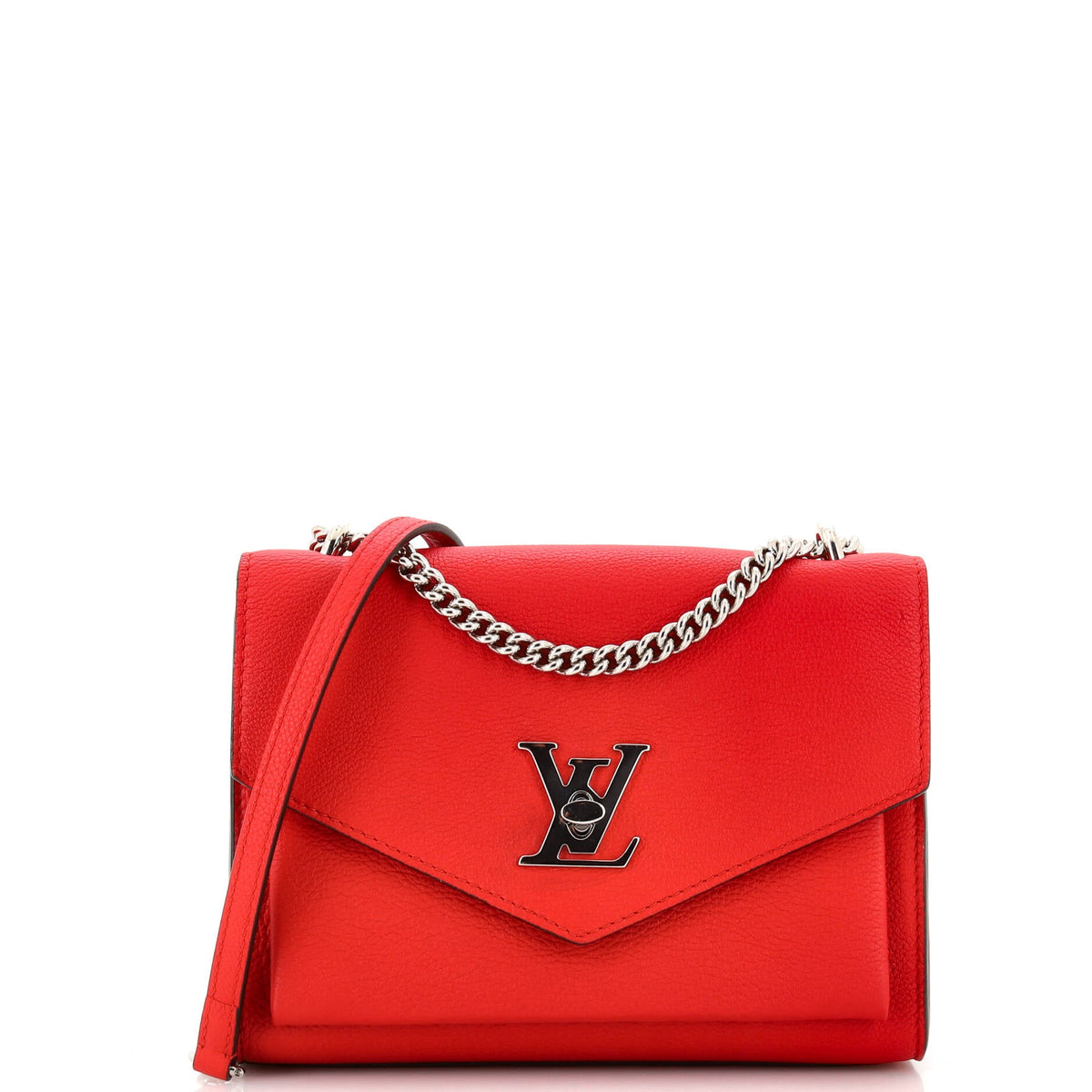 Louis Vuitton Mylockme Monochrome Handbag Leather BB