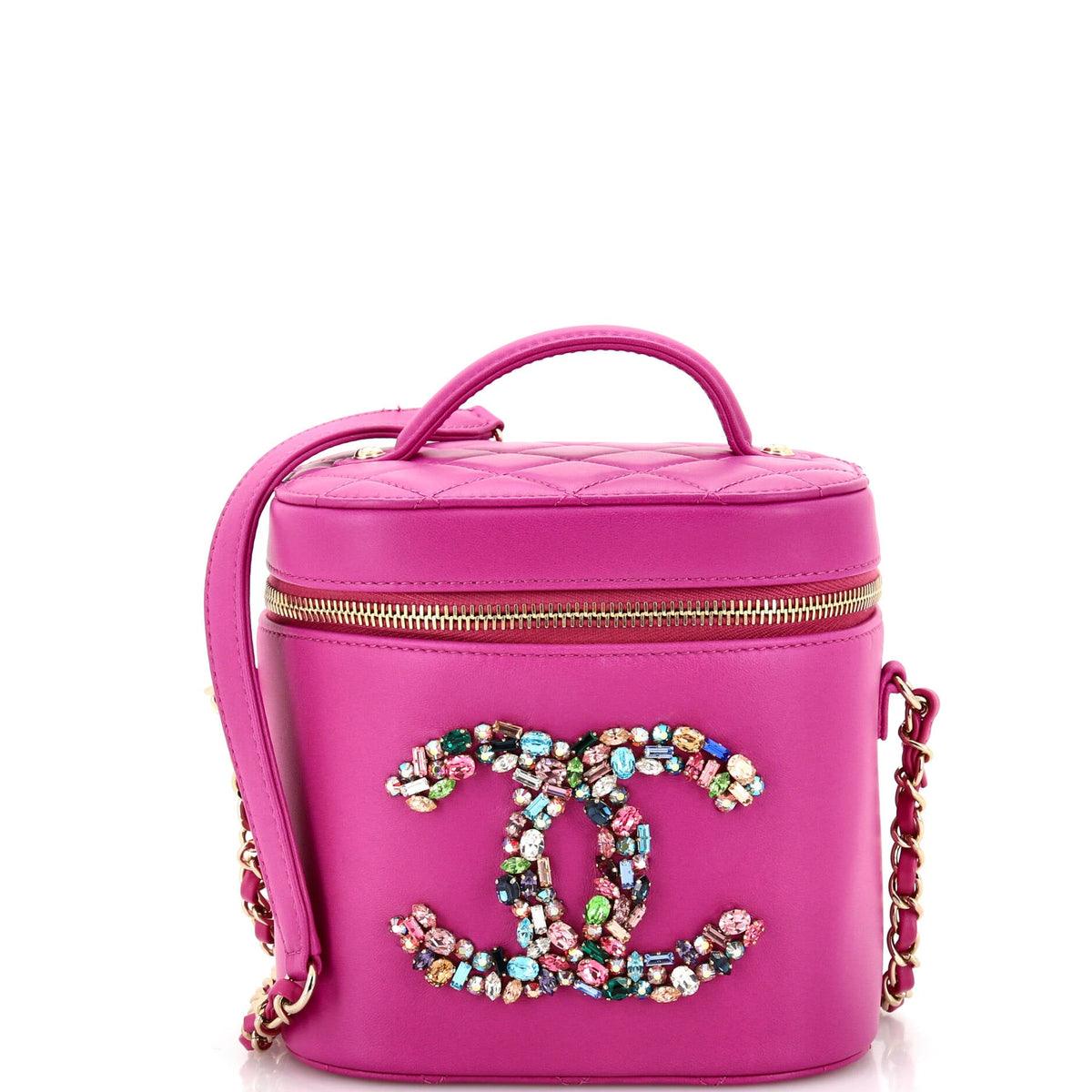 Chanel CHANEL Giant Crystal Mania Vanity Case Lambskin