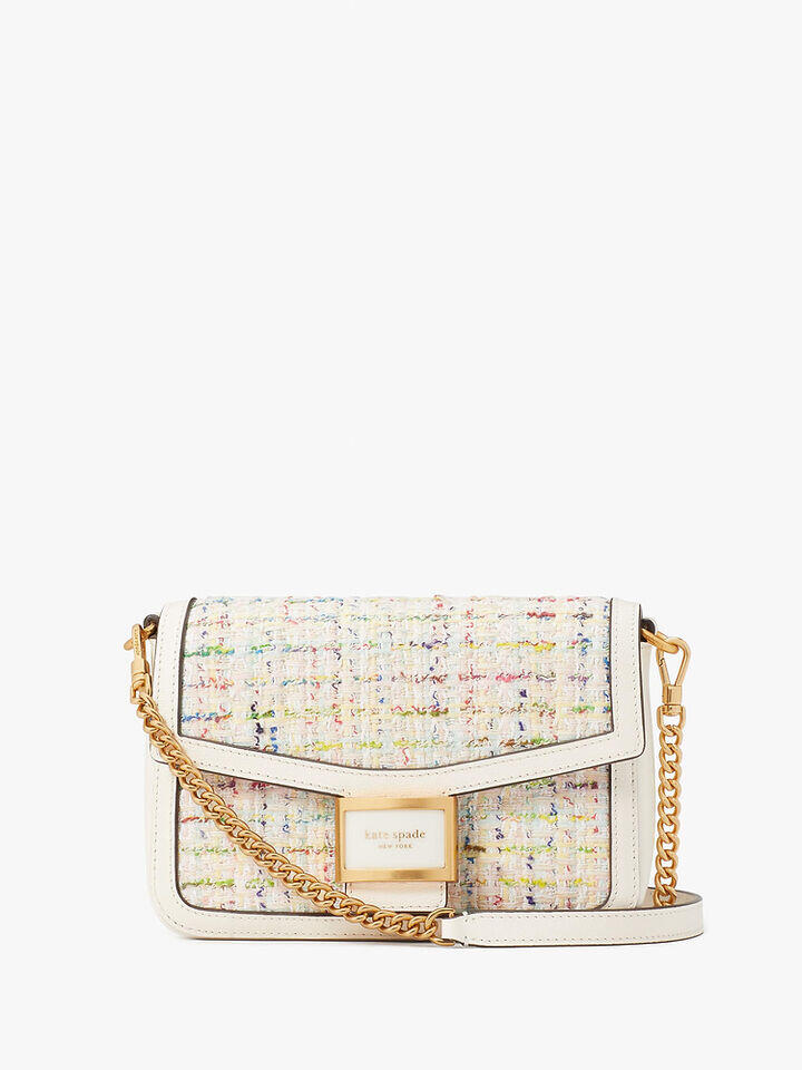 Kate Spade Au Katy Tweed Flap Chain Crossbody