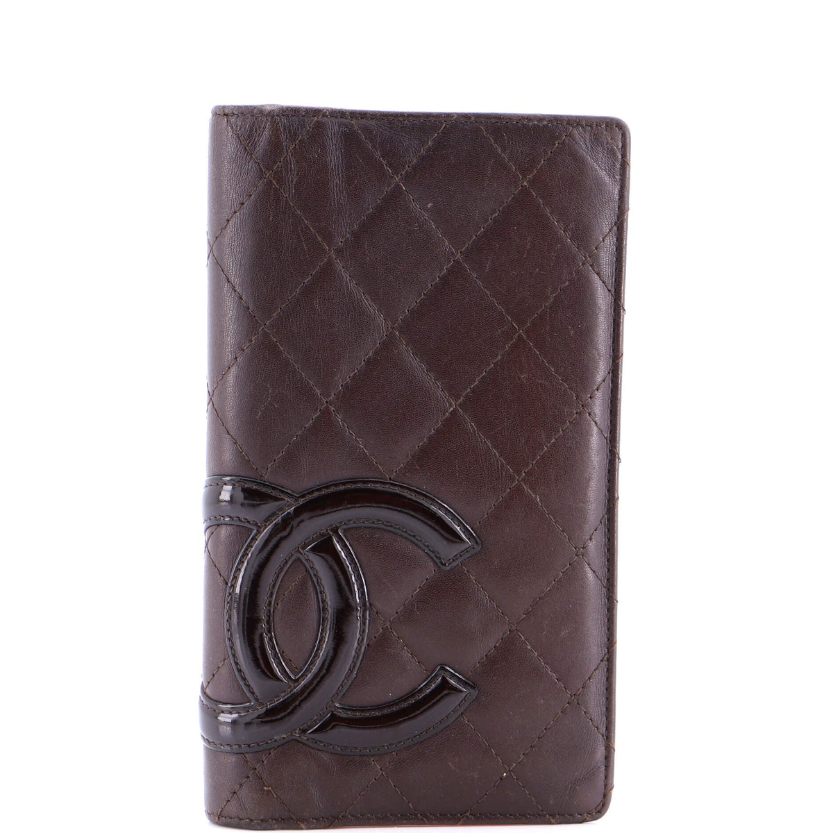 Chanel CHANEL Cambon Bifold Wallet Quilted Lambskin Long