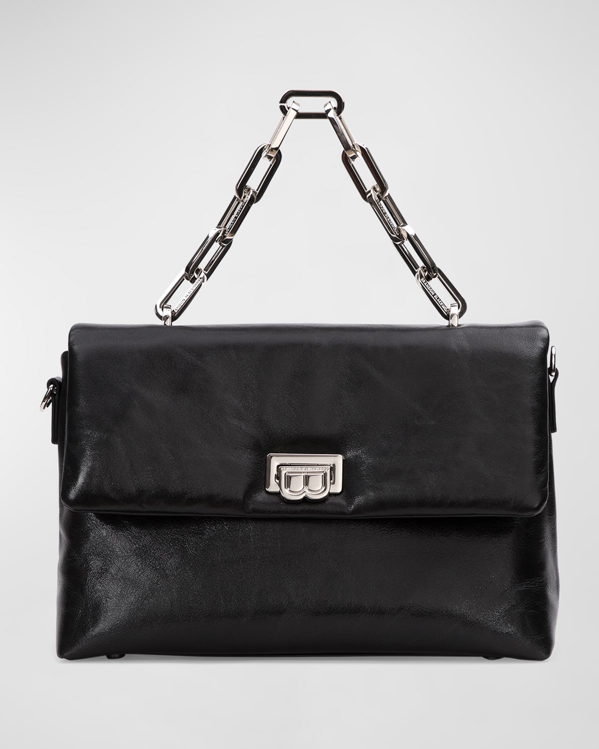 Brandon Blackwood Lisa Flap Leather Chain Shoulder Bag