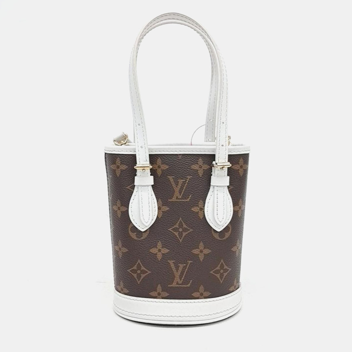 Louis Vuitton White Monogram Canvas Nano Bucket Bag
