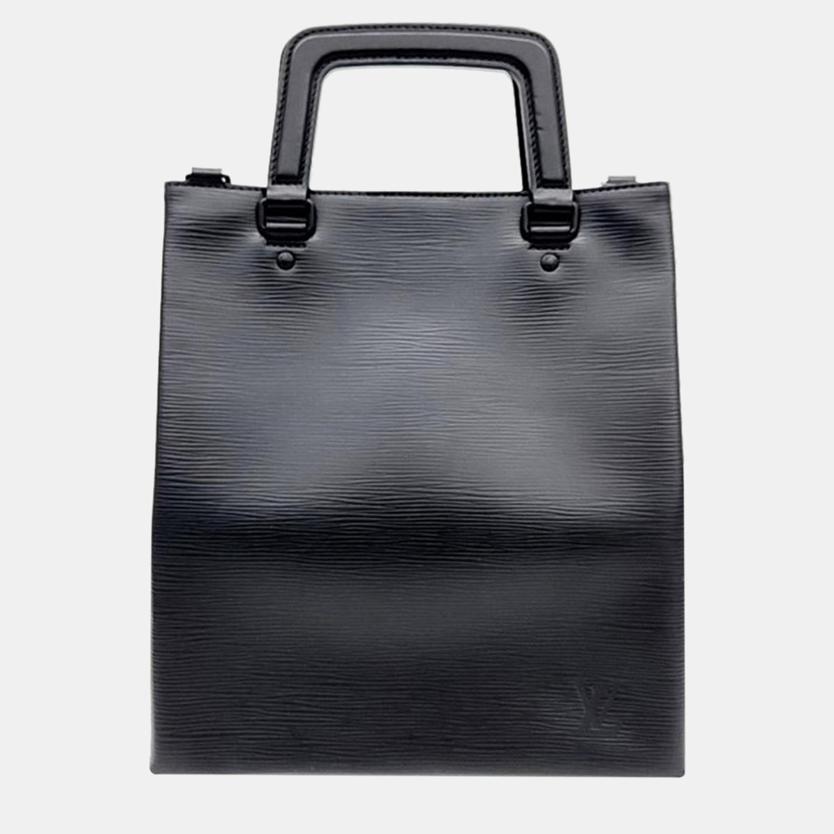 Louis Vuitton Louis Vuiton Black Epi Leather Sac Plat Tote Bag