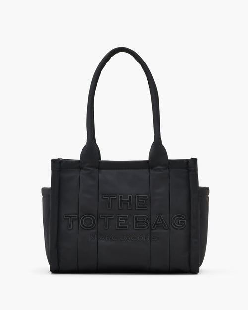 The Puffy Nylon Medium Tote Bag in Black