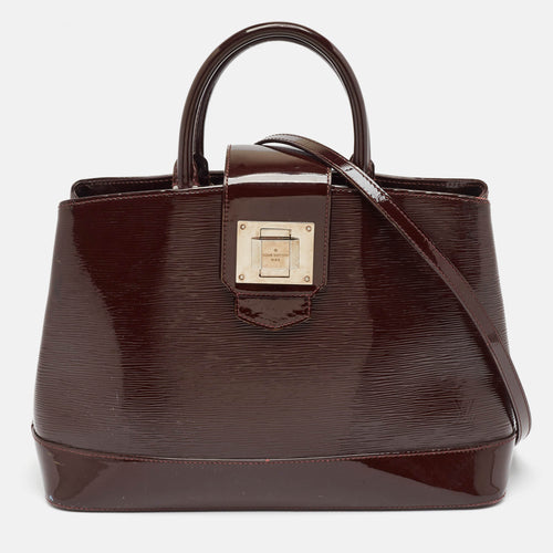 Bordeaux Electric Epi Leather Mirabeau GM Bag