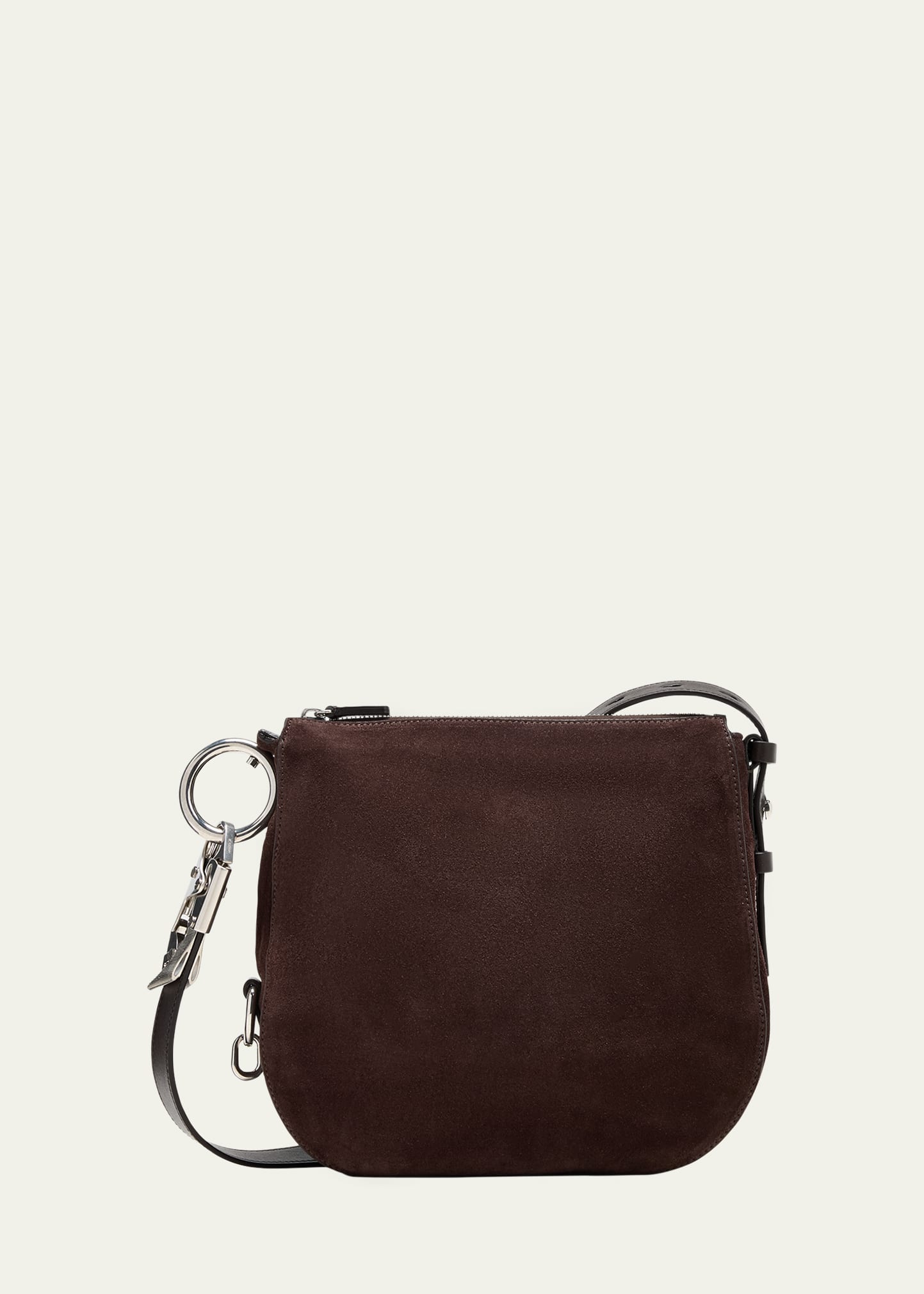 Burberry Knight Small Suede Shoulder Bag