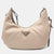 Sac hobo en tissu beige Tessuto