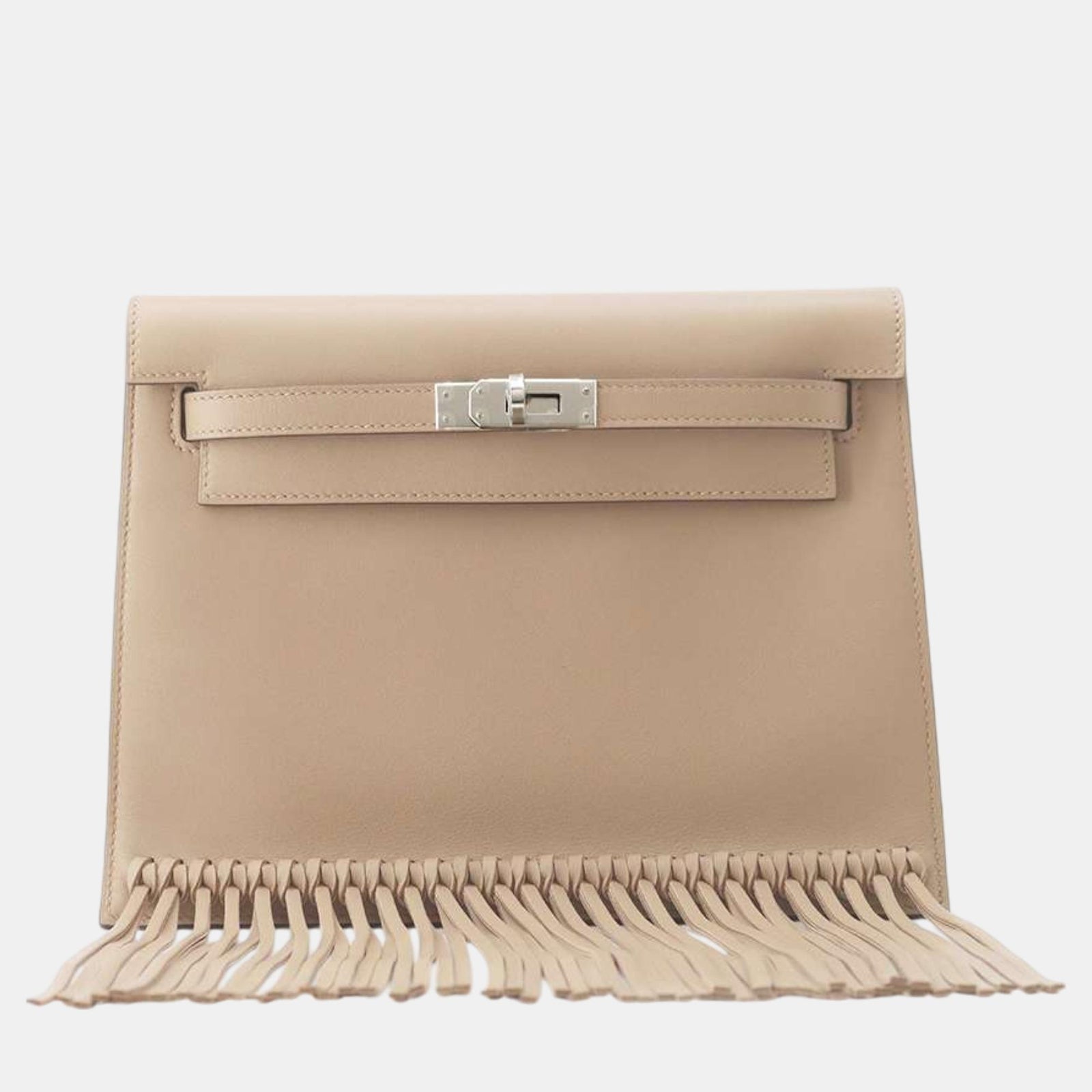 Herm?s Beige Marfa Swift Leder Leder Kelly Danse Gürteltaschen