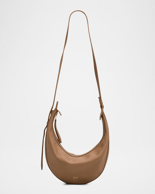 Augustina Small Zip Calfskin Crossbody Bag