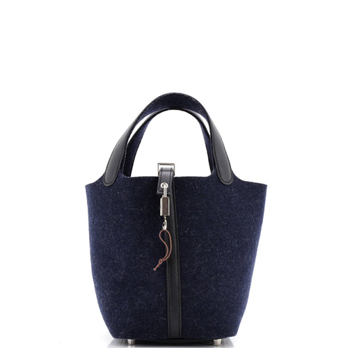 Picotin Lock Bag Felt with Leather PM