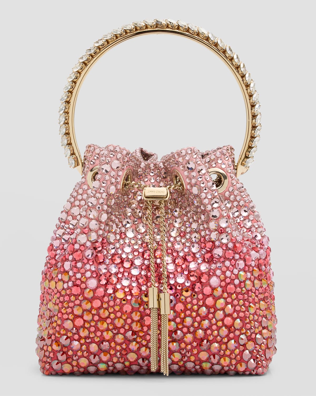 Jimmy Choo Bon Bon Crystal Top-Handle Bag