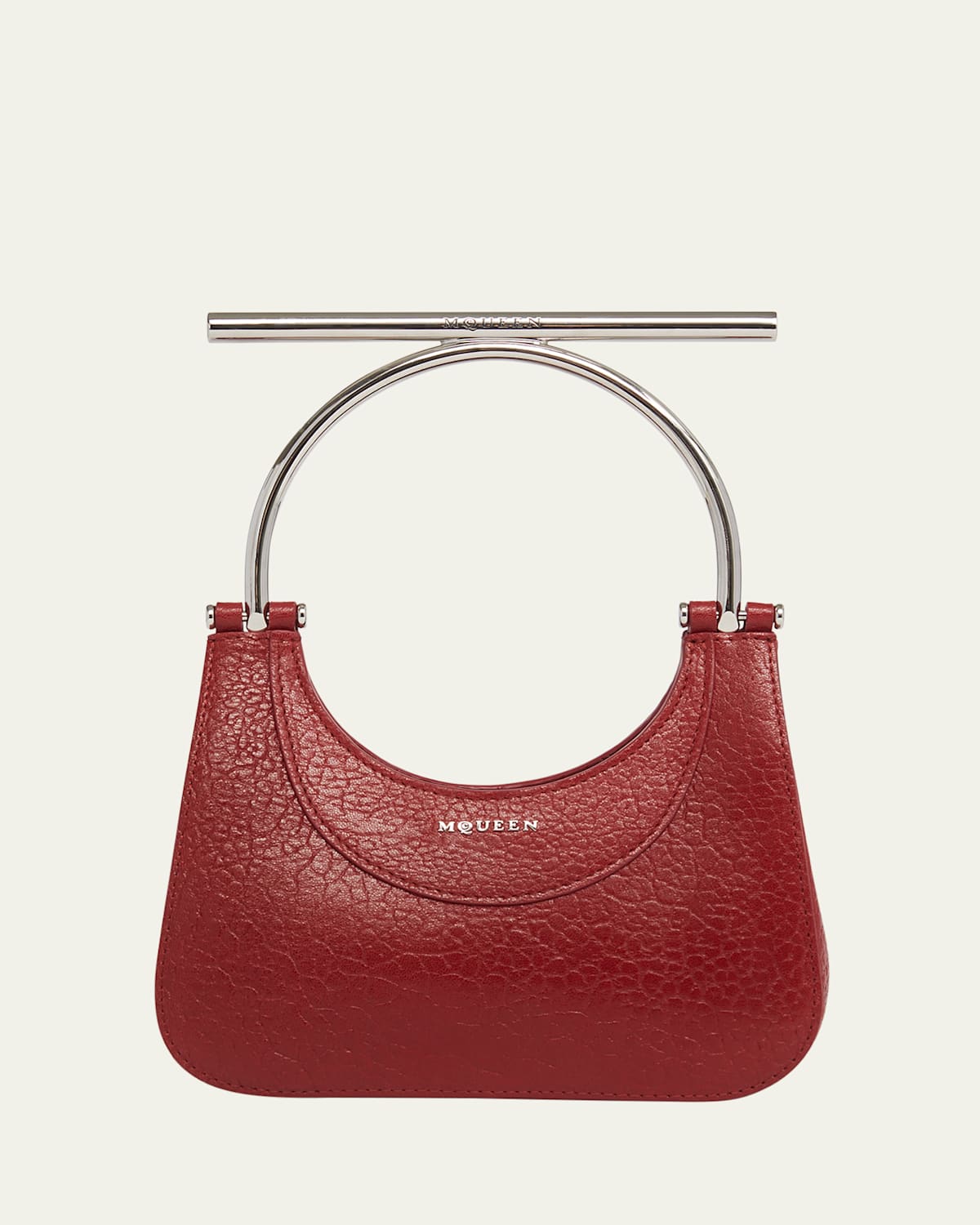 Alexander Mcqueen Mini Crossbar Leather Top-Handle Bag