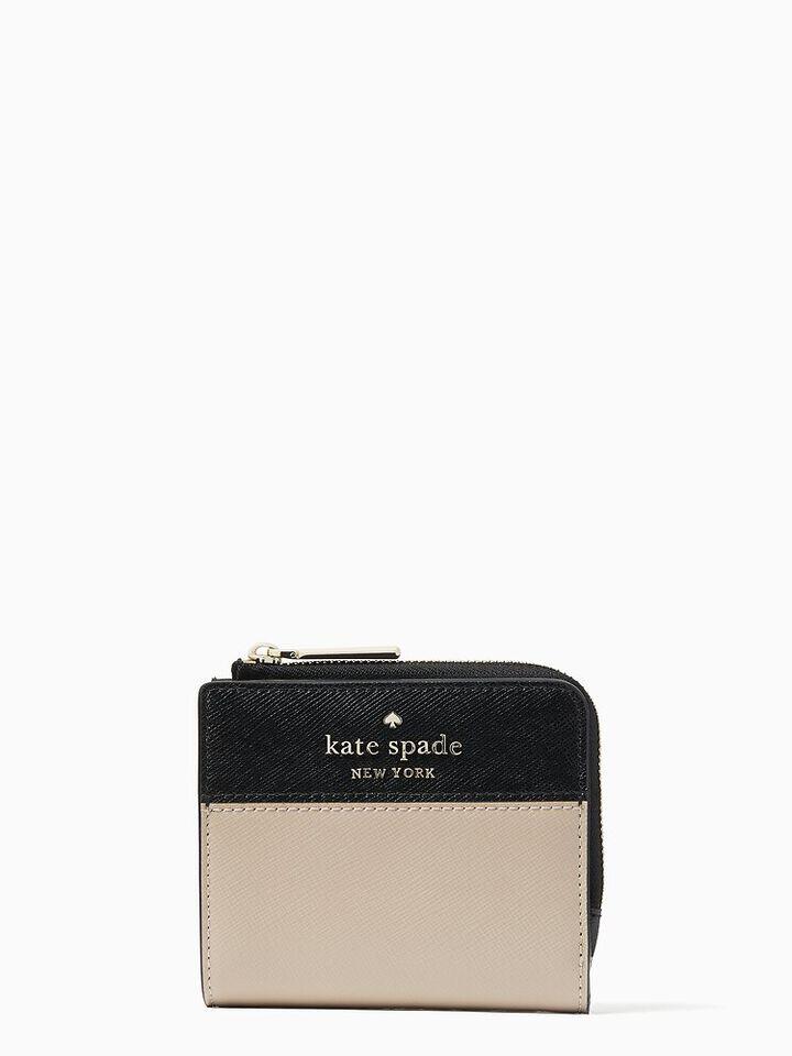 Kate Spade Au Staci Colorblock Small L-Zip Bifold Wallet