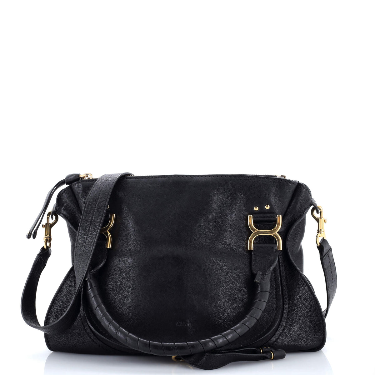 Chloe CHLOE Marcie Satchel Leather Medium