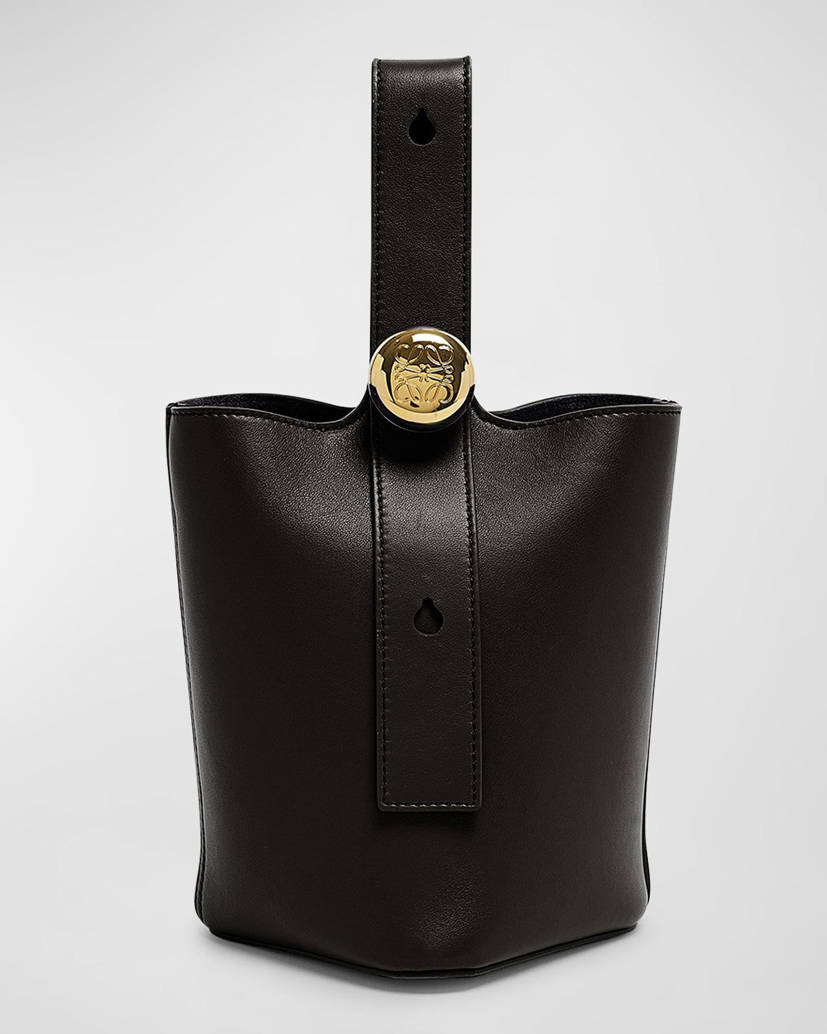 Loewe Mini Pebbled Leather Bucket Bag