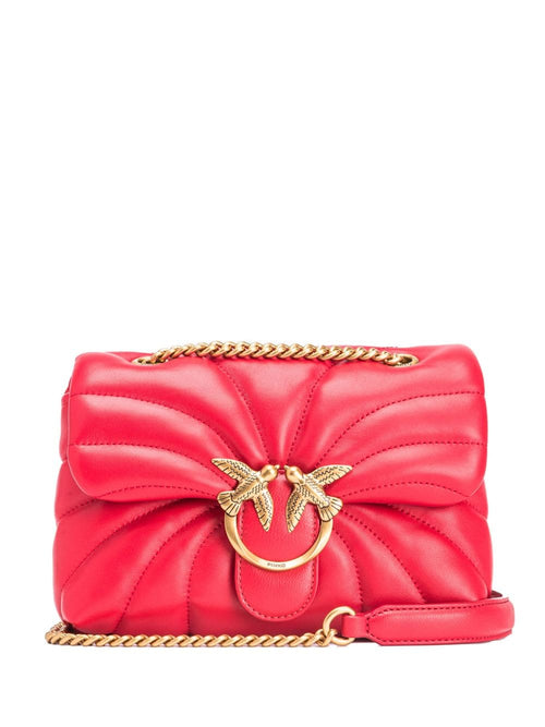 Women's Pink Sheepskin Shoulder Bag in Rosso/Gold | Size UNI | 100039 Color A1EXR30Q