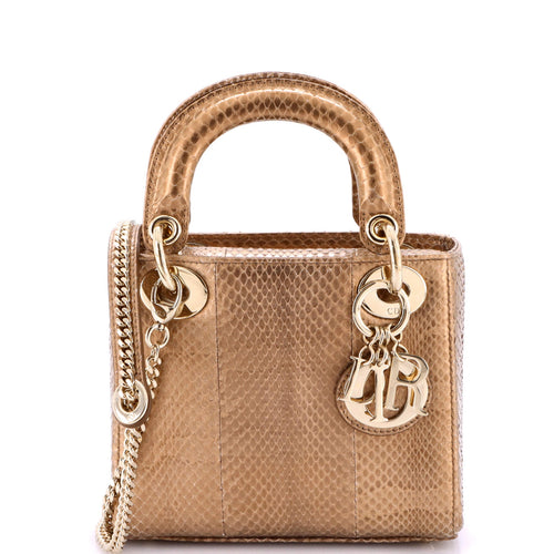 Lady Dior Chain Bag Python Mini