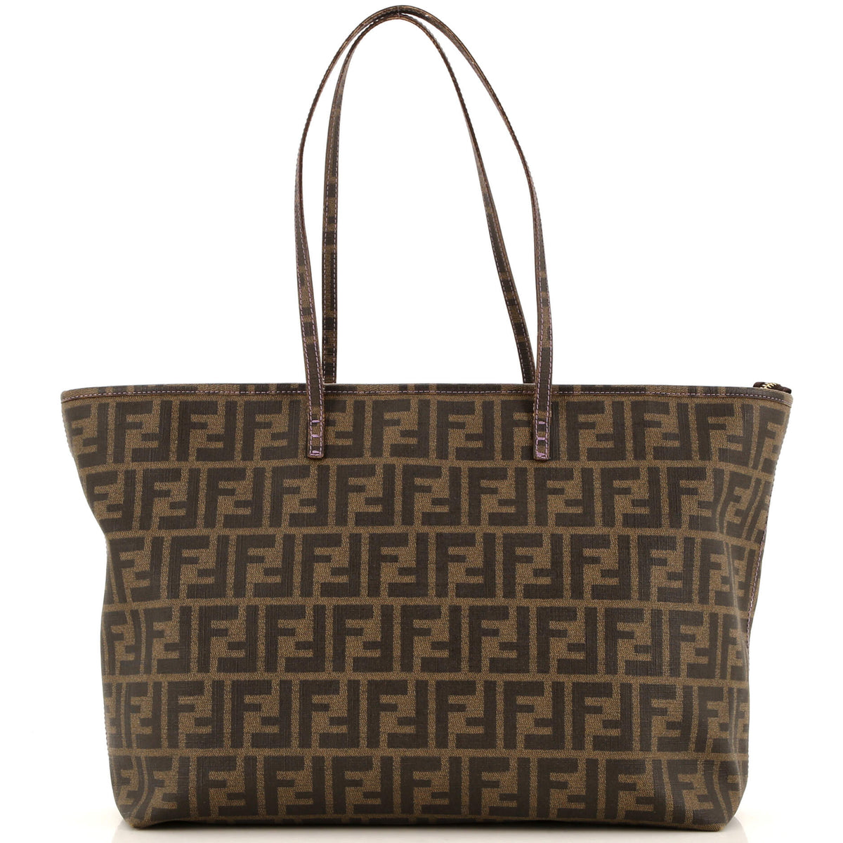 Fendi FENDI Roll Tote Zucca Coated Canvas Large