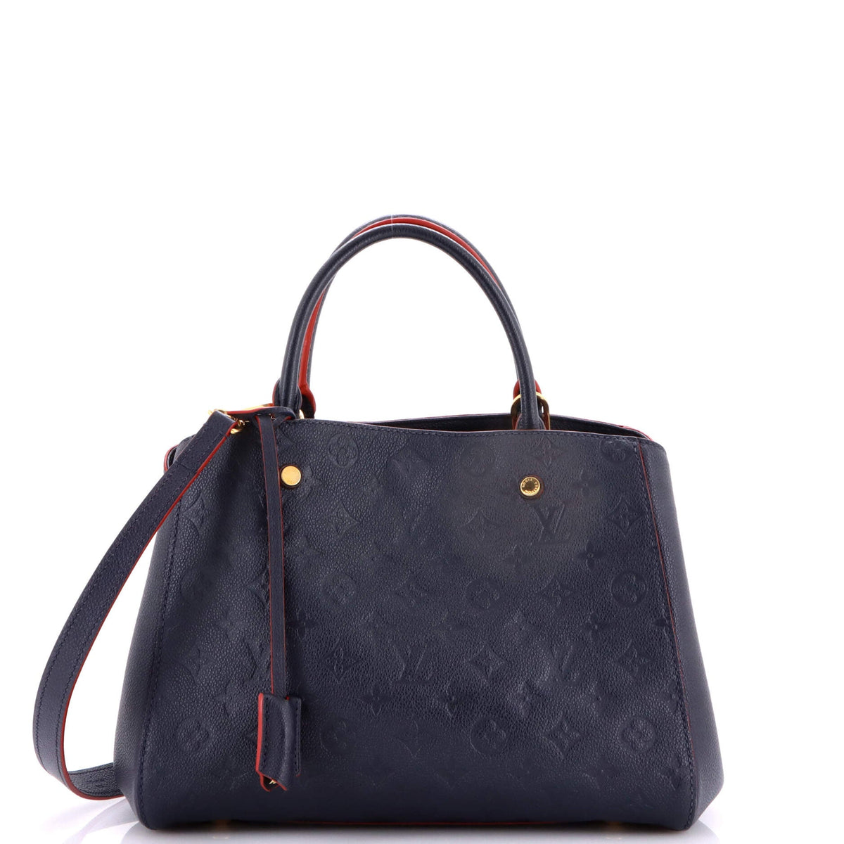 Louis Vuitton Montaigne Handbag Monogram Empreinte Leather MM