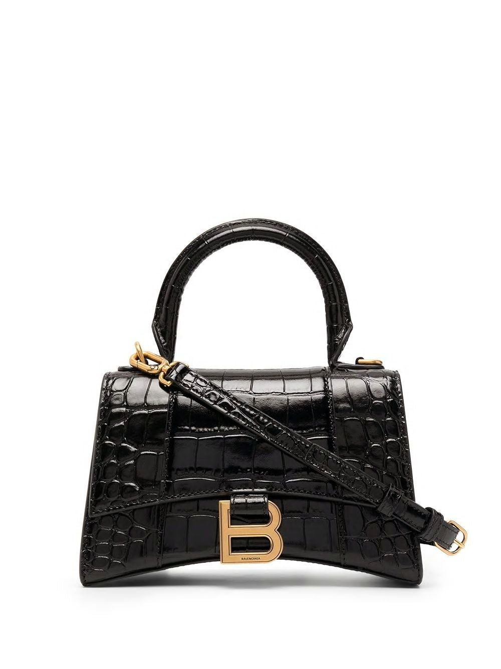 Balenciaga Women's Hourglass Xs Handbag in Black | 5928331LRGM