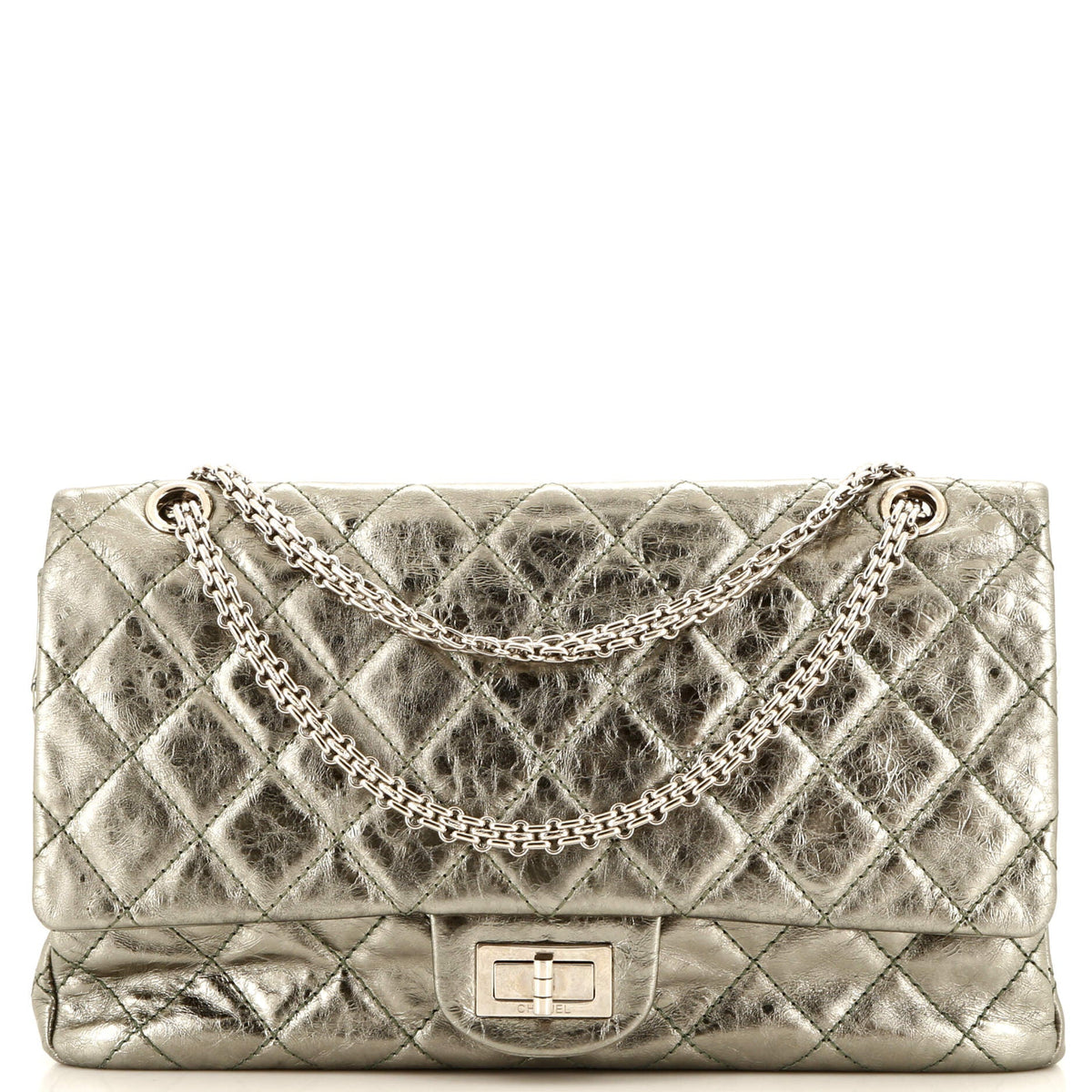 Chanel CHANEL Reissue 2.55 Flap Bag Quilted Metallic Aged Calfskin 227